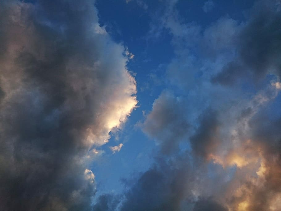 Clouds, Sunset, Time, Nature, sky, cloud - sky, beauty in nature HD wallpaper