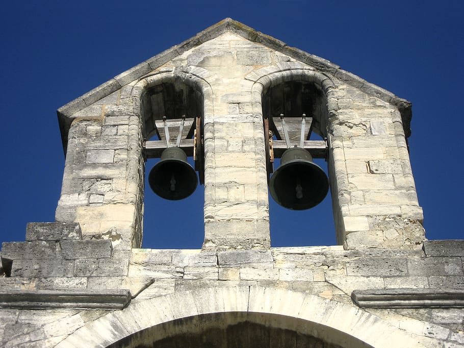 pont d'avignon, saint-bénézet, bells, medieval, bridge, france, HD wallpaper