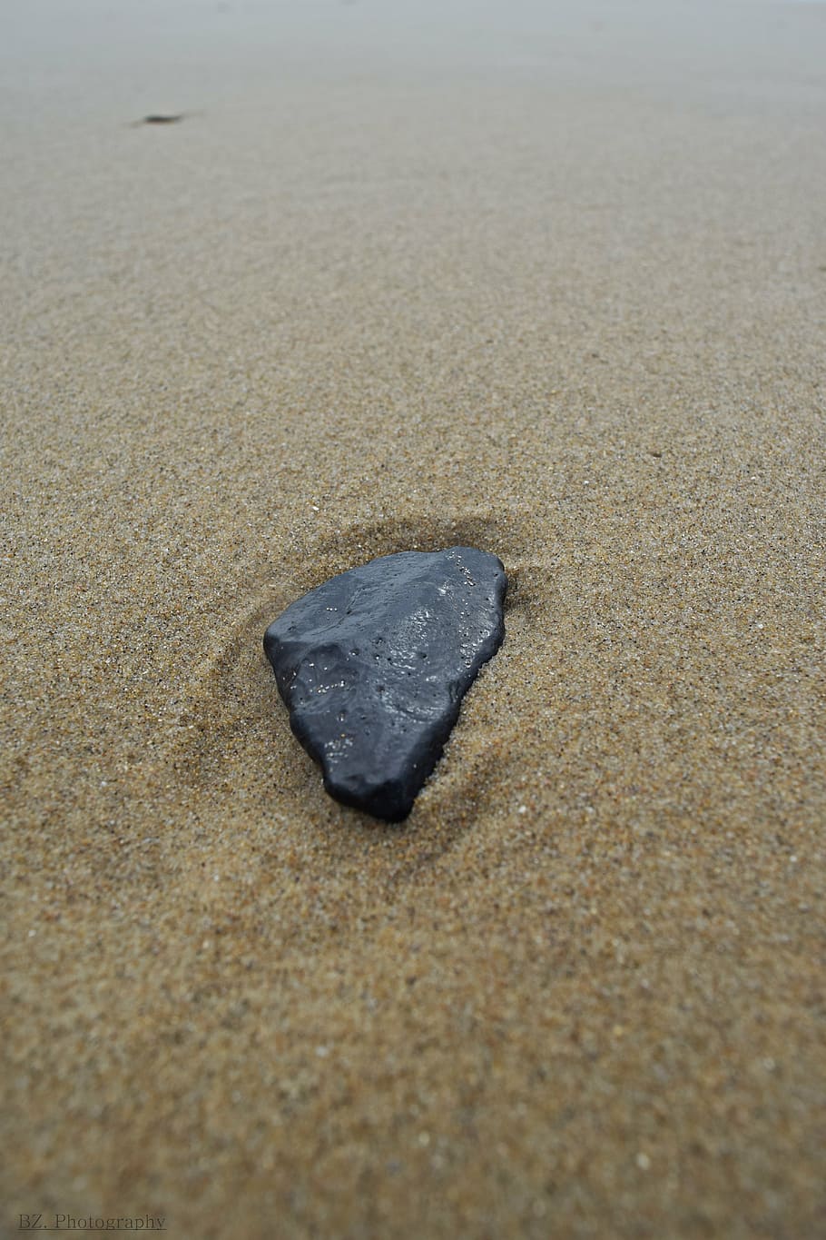 stone, beach, sand, sand beach, coast, land, water, nature HD wallpaper