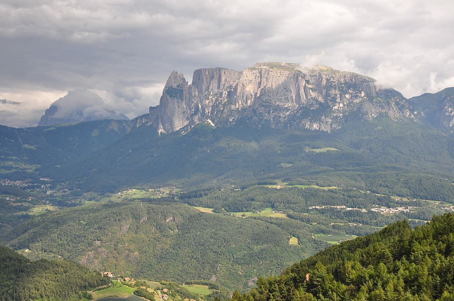 South Tyrol, Mountains, Clouds, nature, tranquility, no people HD wallpaper