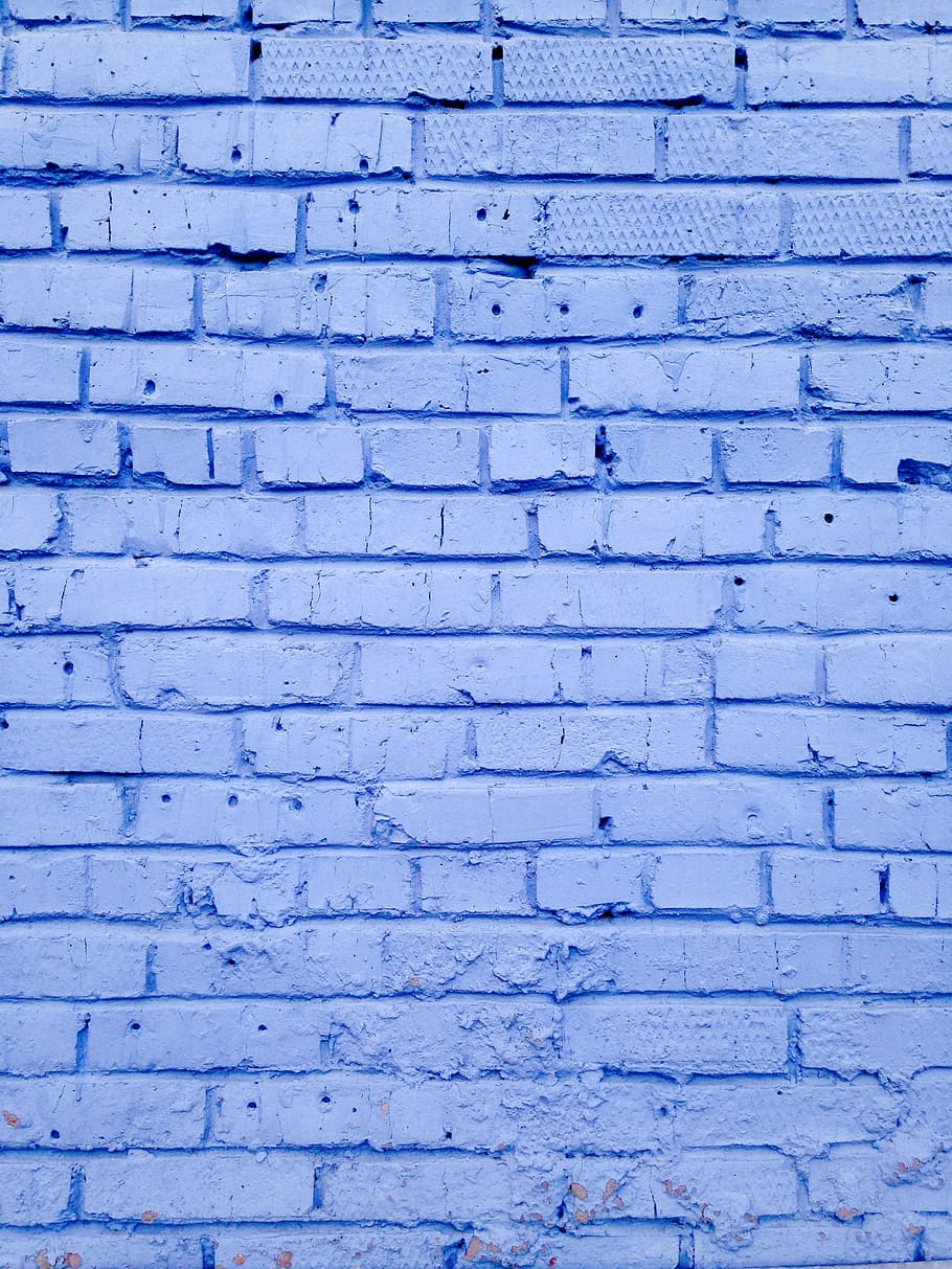 closeup of brick surface, purple concrete brick wall, texture, HD wallpaper