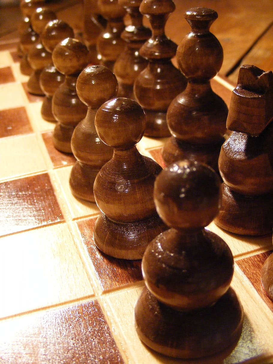 Chess, Board, Chessboard, Game, Strategy, play, pawn, strategic HD wallpaper