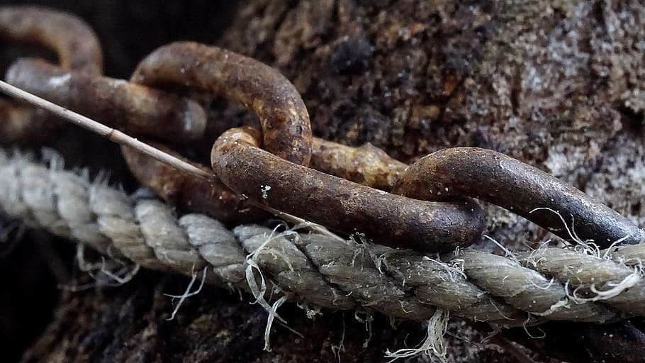 Chain, Rope, Security, no people, close-up, day, indoors, focus on foreground HD wallpaper