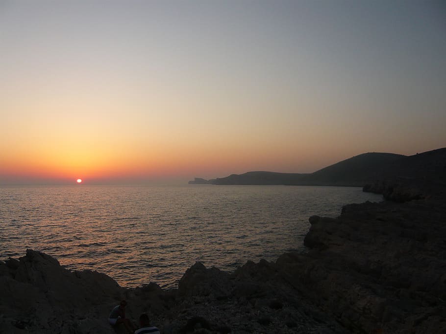sunset, sea, horizon, sky, scenics - nature, beauty in nature HD wallpaper