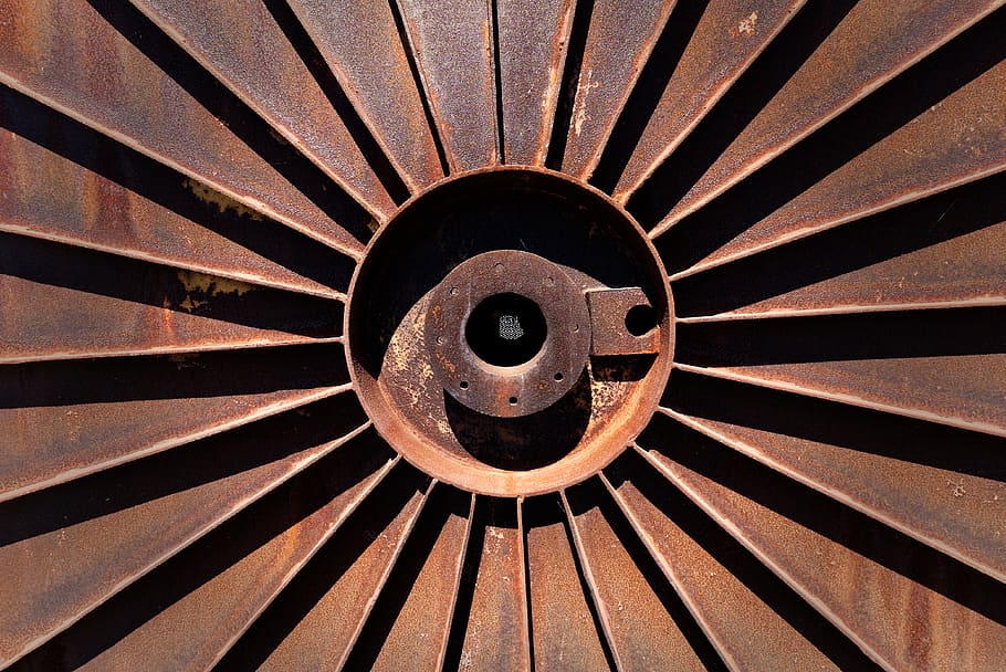 structure, flange, old, rust, metal, industry, pattern, design HD wallpaper