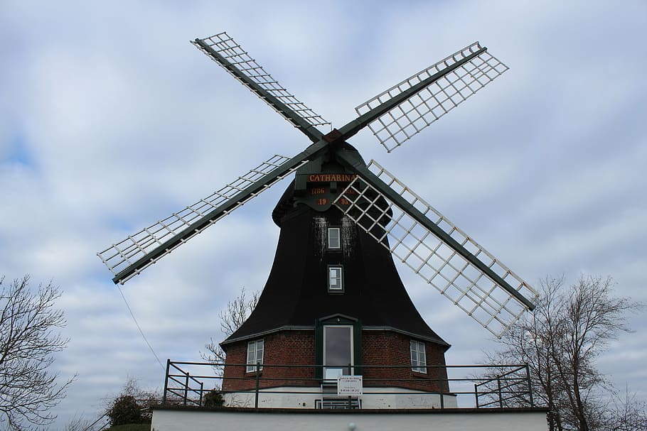 catharina mill, windmill, wing, turn, mill museum, building HD wallpaper