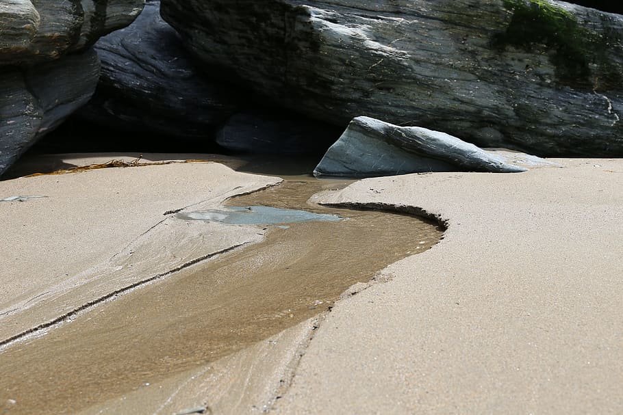 Cornwall, Beach, Sea, Uk, Water, Coastal, nature, english, outdoors HD wallpaper