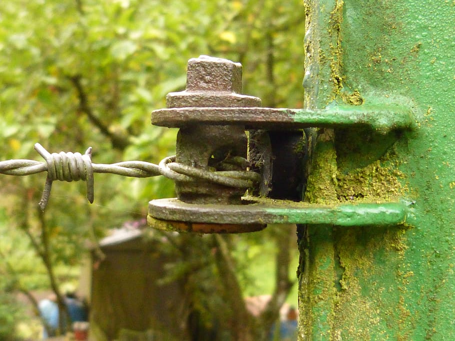 mount, wire, rust, moss, weathered, screw, steel brass, metal HD wallpaper