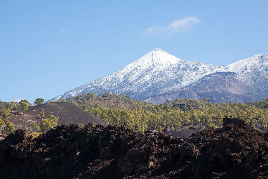 teide, volcano, mountain, summit, pico del teide, teyde, national park, HD wallpaper