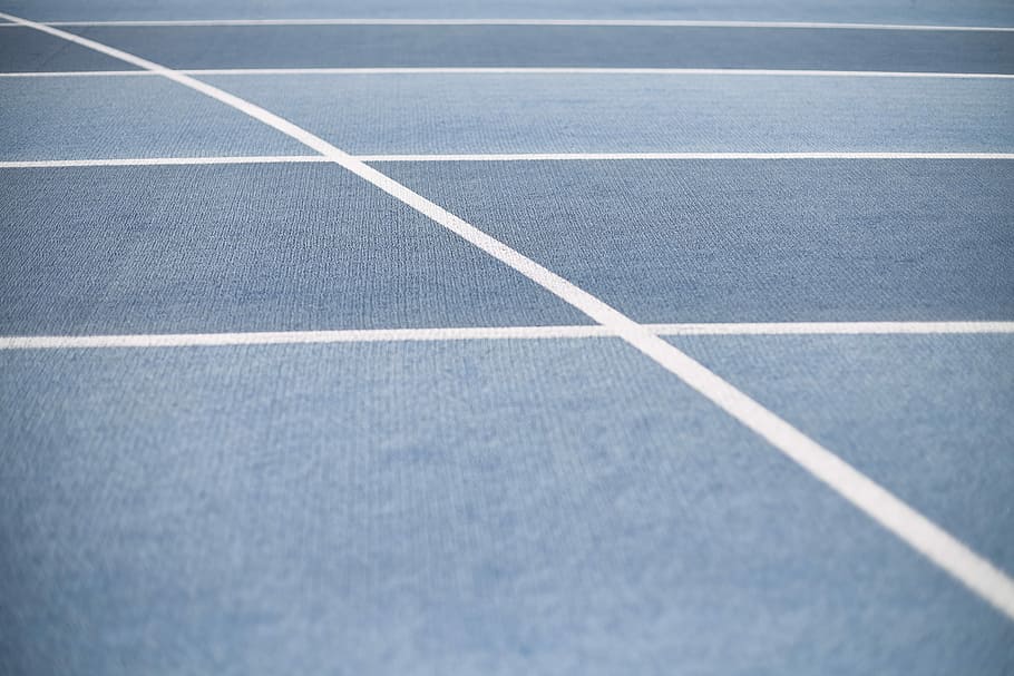 white and blue striped pattern, lines, texture, track, race HD wallpaper