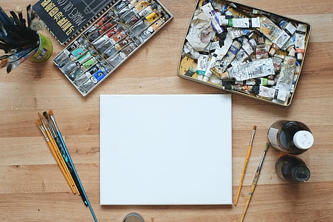 blank, canvas, studio, set, white, empty, mock, template, mockup HD wallpaper