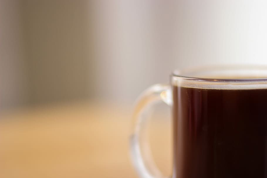 Morning coffee, close up, cup, drink, glass, minimal, minimalistic HD wallpaper