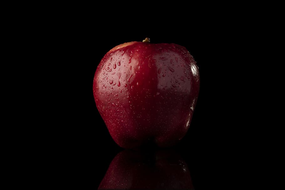 apple, red, fruit, studio shot, healthy eating, food and drink HD wallpaper