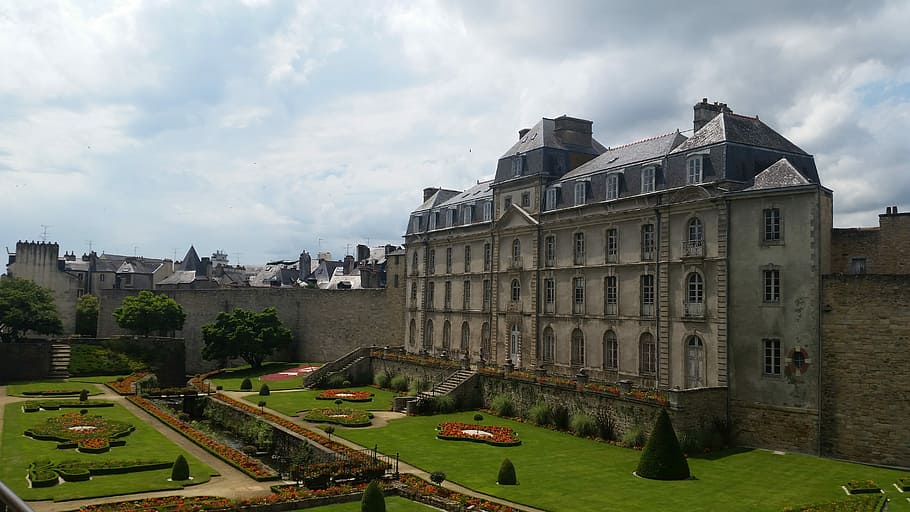 Vannes, Chateau, France, architecture, building exterior, built structure