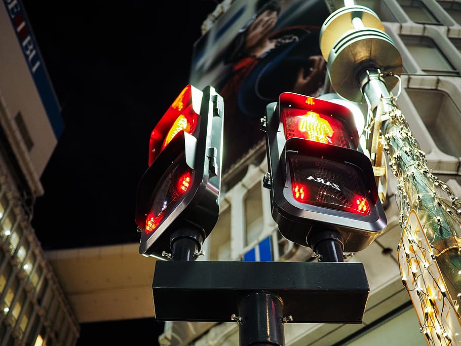 signal lights, traffic light, redlight, streetlight, tokyo HD wallpaper