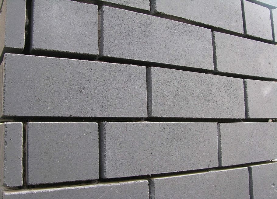 Wall, Bricks, Gray, Brickwork, Pattern, backdrop, textured, HD wallpaper