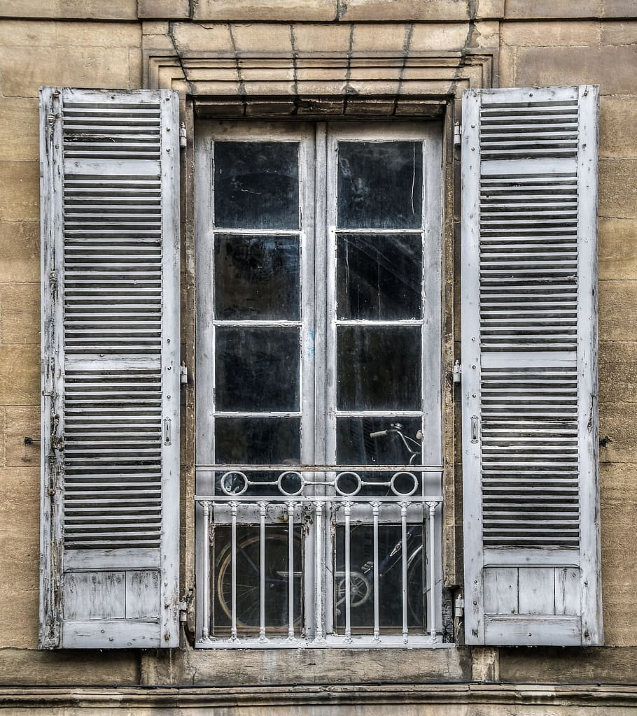 window, old, pane, facade, house, former, wood, built structure HD wallpaper
