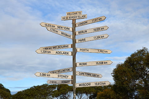 sign, signpost, direction, arrow, way, communication, text HD wallpaper