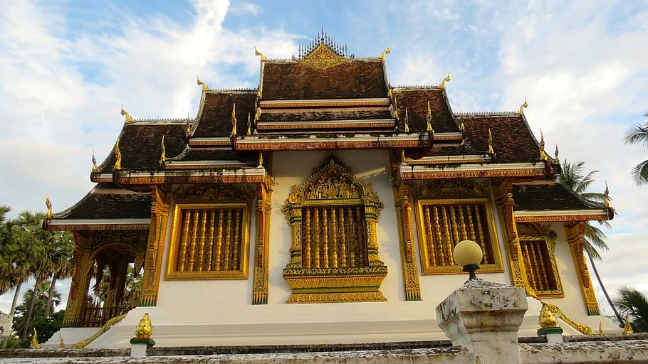laos, luangprabang, asia, temple, buddhism, architecture, built structure
