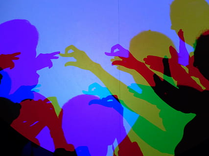 person doing shadows on hand illustration, shadow play, hands HD wallpaper