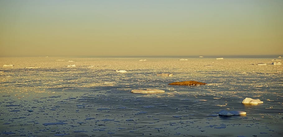greenland, mer de glace, arctic circle, ice, icebergs, sea, HD wallpaper