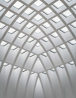 photo of white concrete building interior, untitled, window, architecture HD wallpaper