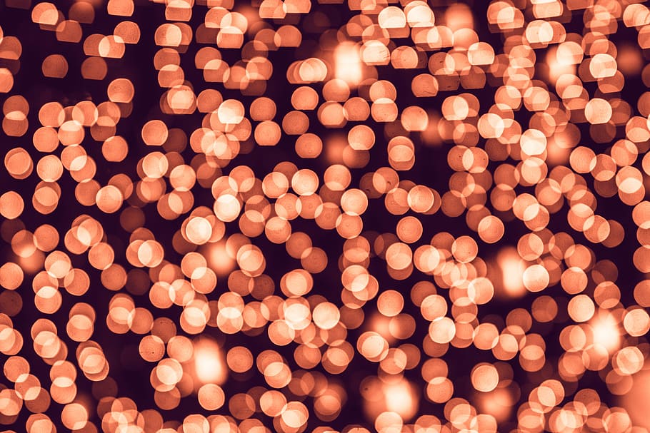 bokeh long exposure photography, lights, pattern, dots, moody HD wallpaper