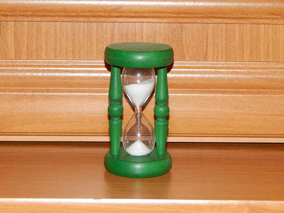 the hourglass, time, clock, wood - material, no people, indoors HD wallpaper