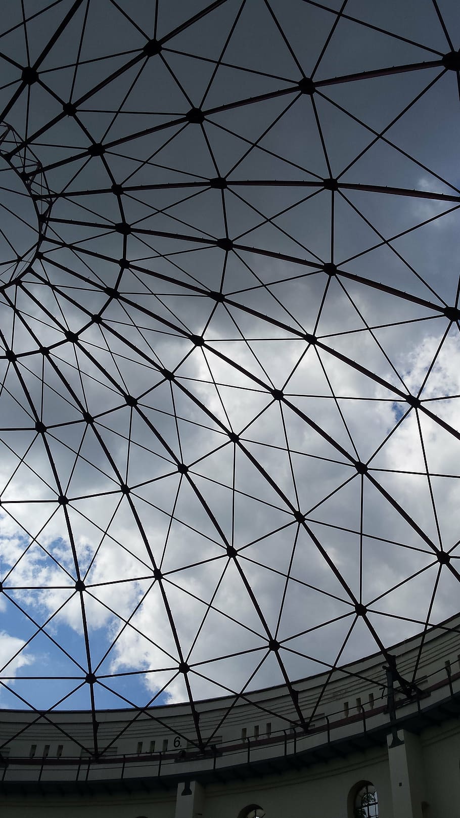 panometer, leipzig, sky, blue sky, germany, architecture, building HD wallpaper
