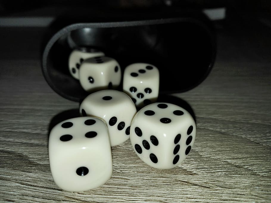 playing dice, craps, dots, table, opportunity, still life, relaxation HD wallpaper