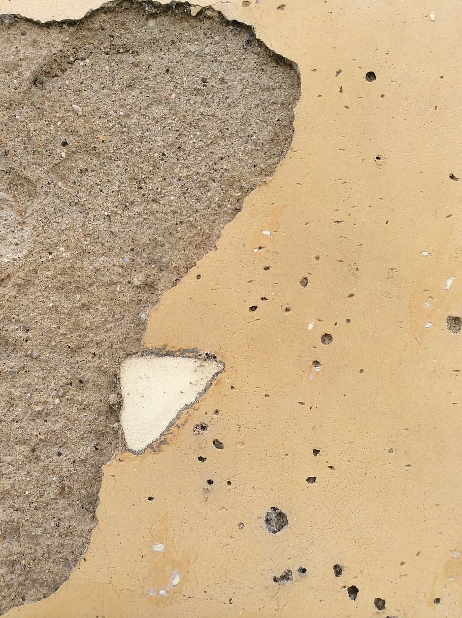 wall, old wall, texture, plastering, beach, land, sand, high angle view HD wallpaper