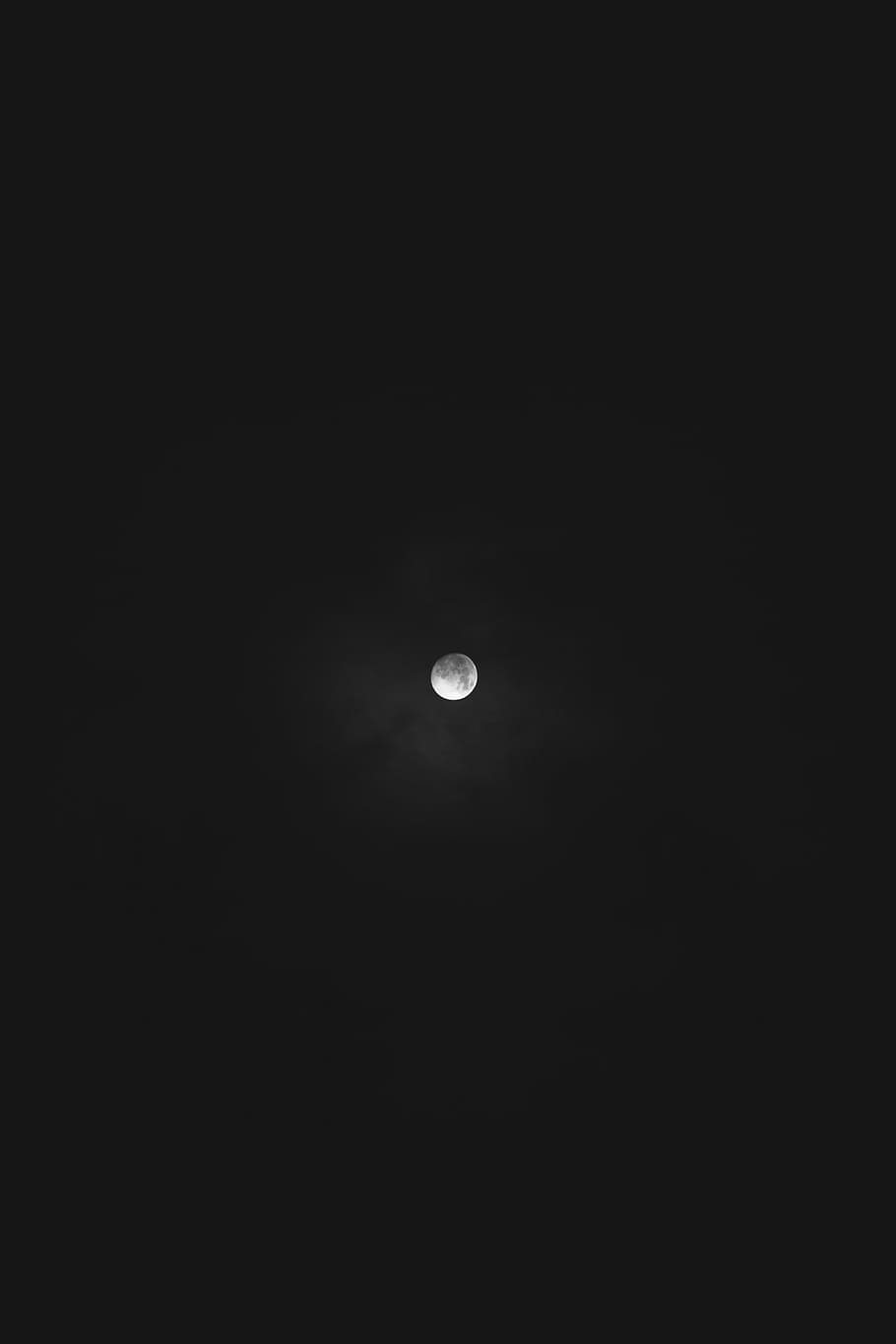 low angle photo of moon, full, dark, night, sky, astronomy HD wallpaper