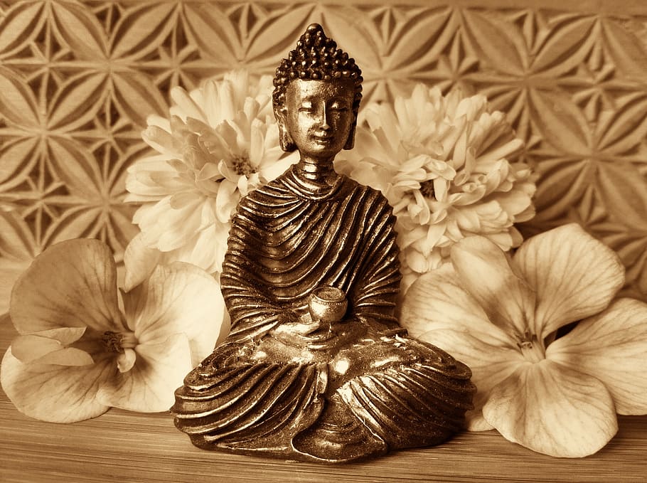 buddha, rest, silent, meditation, buddhism, asia, figure, sculpture HD wallpaper