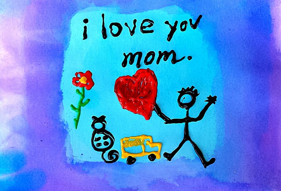 HD wallpaper: I love you mom print illustration, day, greeting, celebration  | Wallpaper Flare