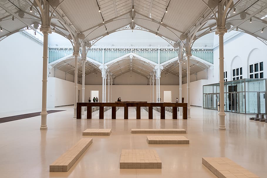 white concrete flooring, Ship, Exhibition, Museum, Architecture HD wallpaper