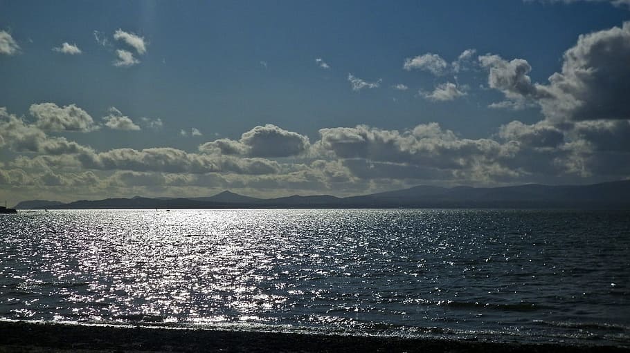 Ireland, Sea, Sunlight, nature, water, sky, cloud - Sky, scenics HD wallpaper