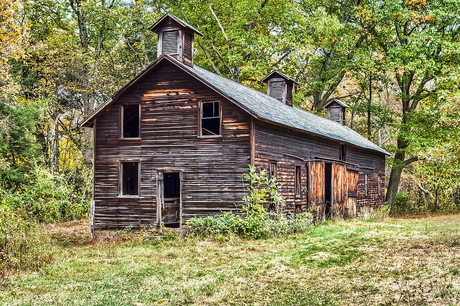 barn, old, rustic, abandoned, decay, architecture, built structure HD wallpaper