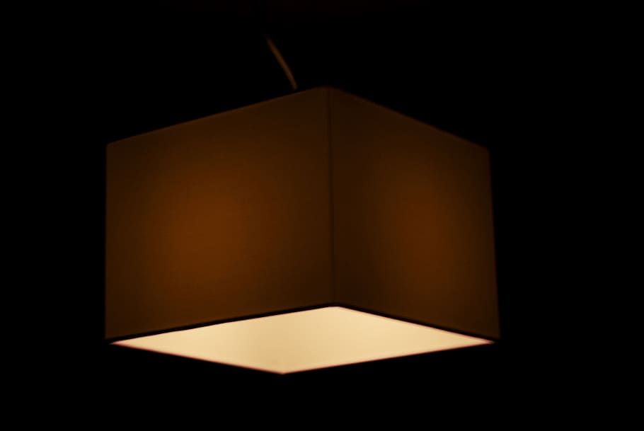 lamp, light, decor, black background, book, publication, indoors HD wallpaper