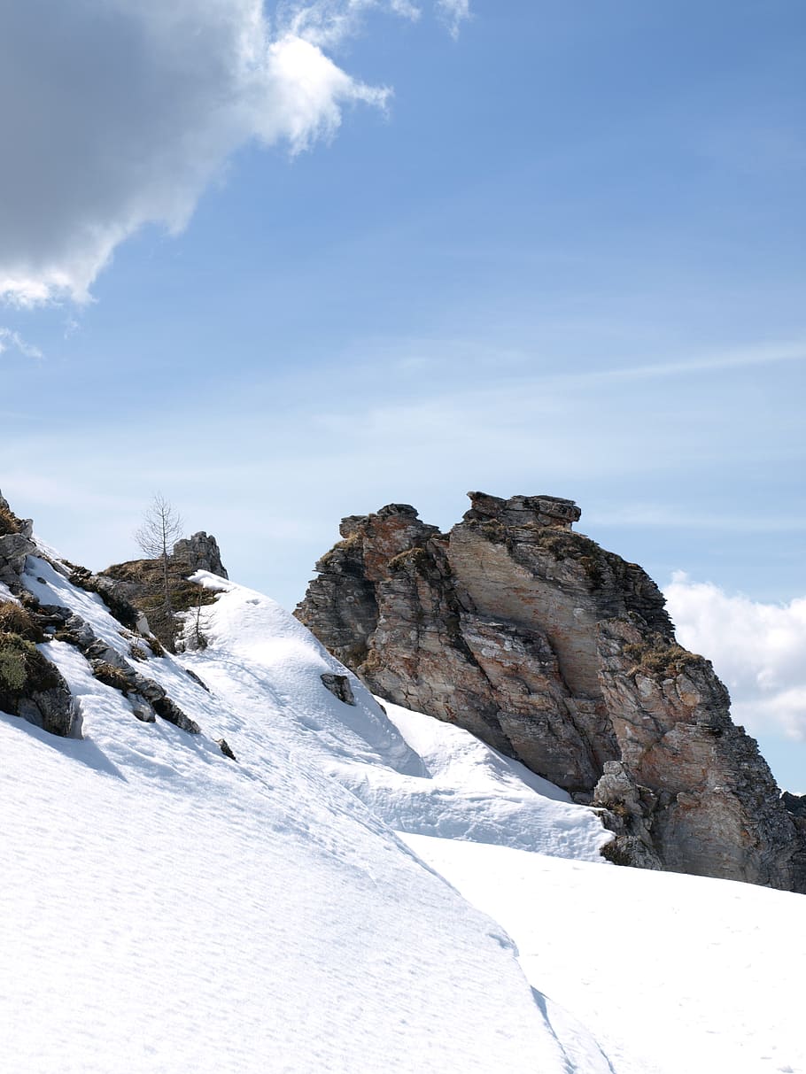 winter, snow, mountains, alpine, austria, carinthia, imperial castle HD wallpaper