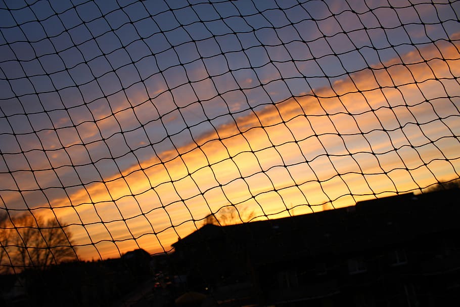 sunset, clouds, sky, abendstimmung, romance, dusk, bergheim HD wallpaper