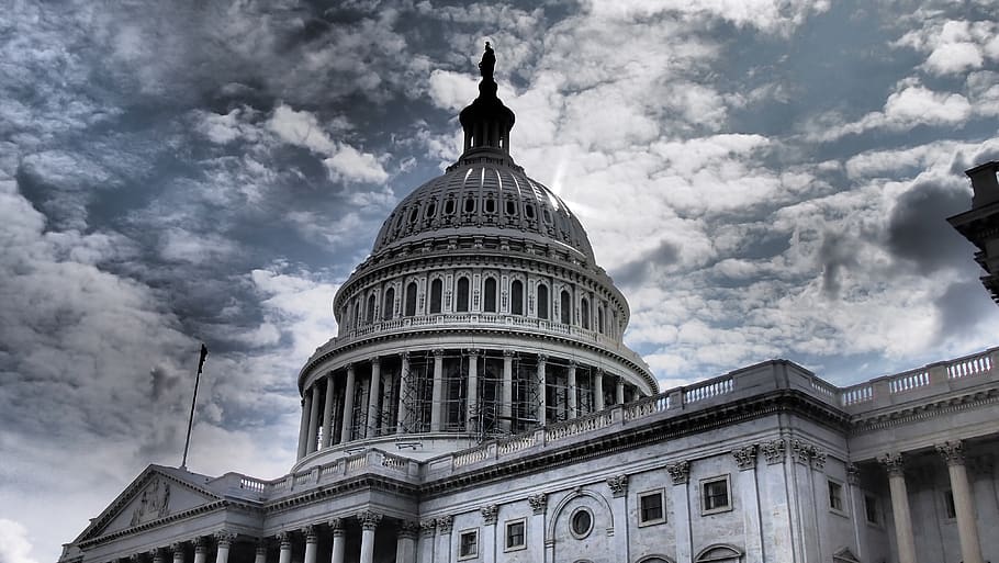 washington, capitol, usa, cloud - sky, building exterior, built structure HD wallpaper