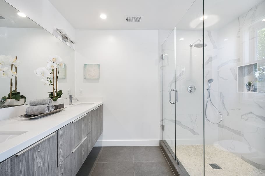 bathroom, faucet, wash, closet, inside, indoors, shower, luxury, HD wallpaper