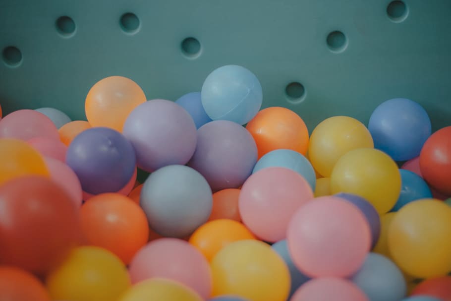 Photo of Ball Pit Balls, close-up, color, colorful, colourful