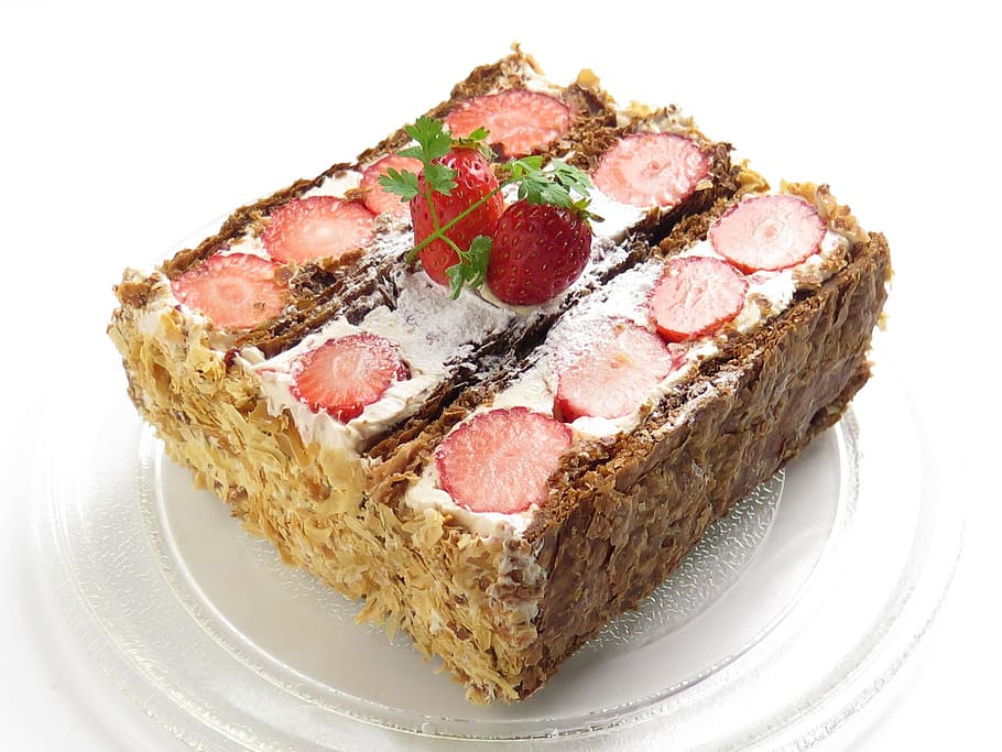 Strawberry, Cake, Fruit, Suites, Sweet, food, dessert, sugar HD wallpaper