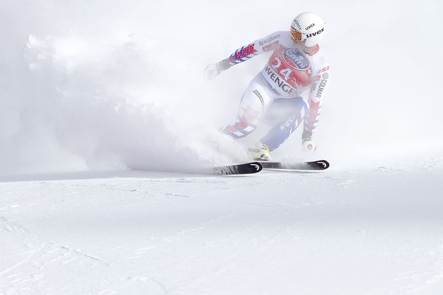 cold, snow, person, winter, action, downhill, frost, frozen, ice HD wallpaper
