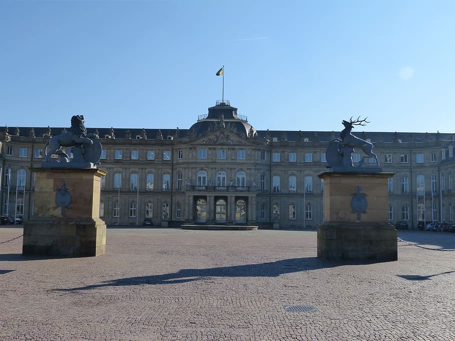 Castle, Stuttgart, Architecture, noble, building, building exterior HD wallpaper