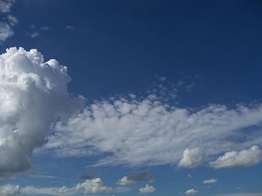 clouds, blue, sky, day, blue sky, cloud - sky, beauty in nature HD wallpaper