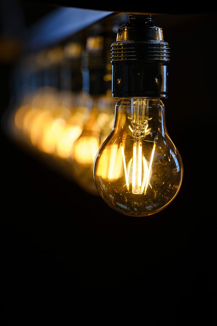 HD wallpaper: selective focus photography of turned on light bulb, lamp,  lighting | Wallpaper Flare