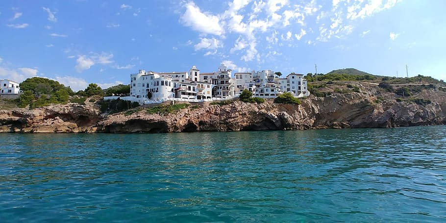 sea, travel, costa, water, architecture, building exterior HD wallpaper