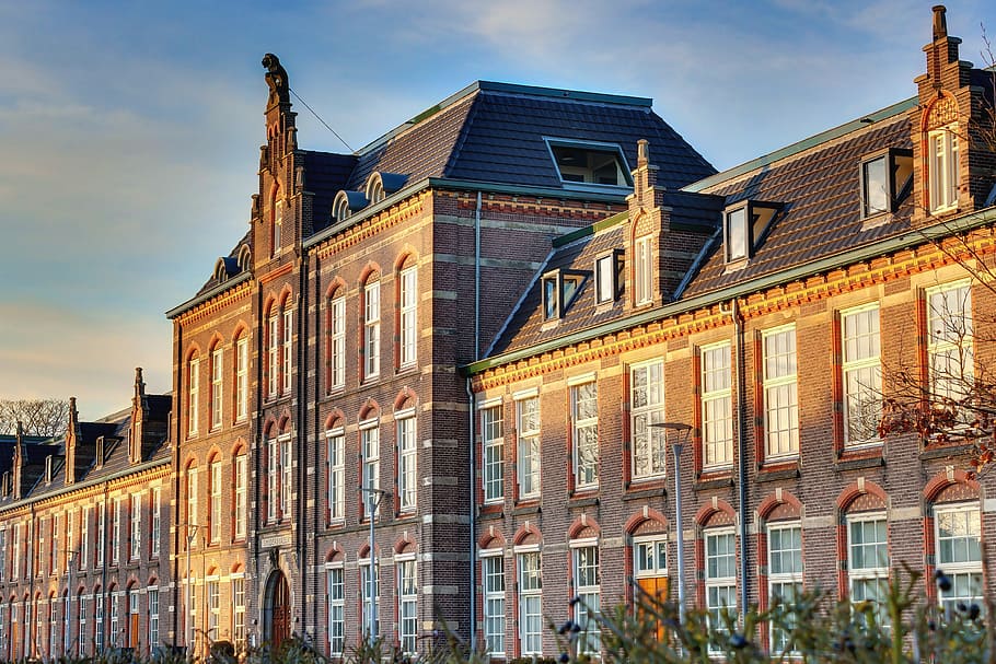 Barracks, Building, Dusk, Windows, Old, architecture, historic HD wallpaper